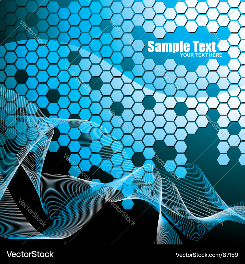 Dynamic Blue Abstract Background Vector Image