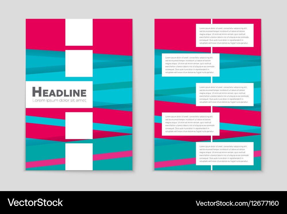 Abstract layout background set for art Vector Image