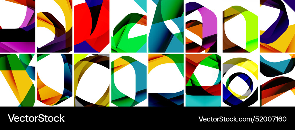 Collection of abstract background with waves Collection of abstract background with waves Vector Image