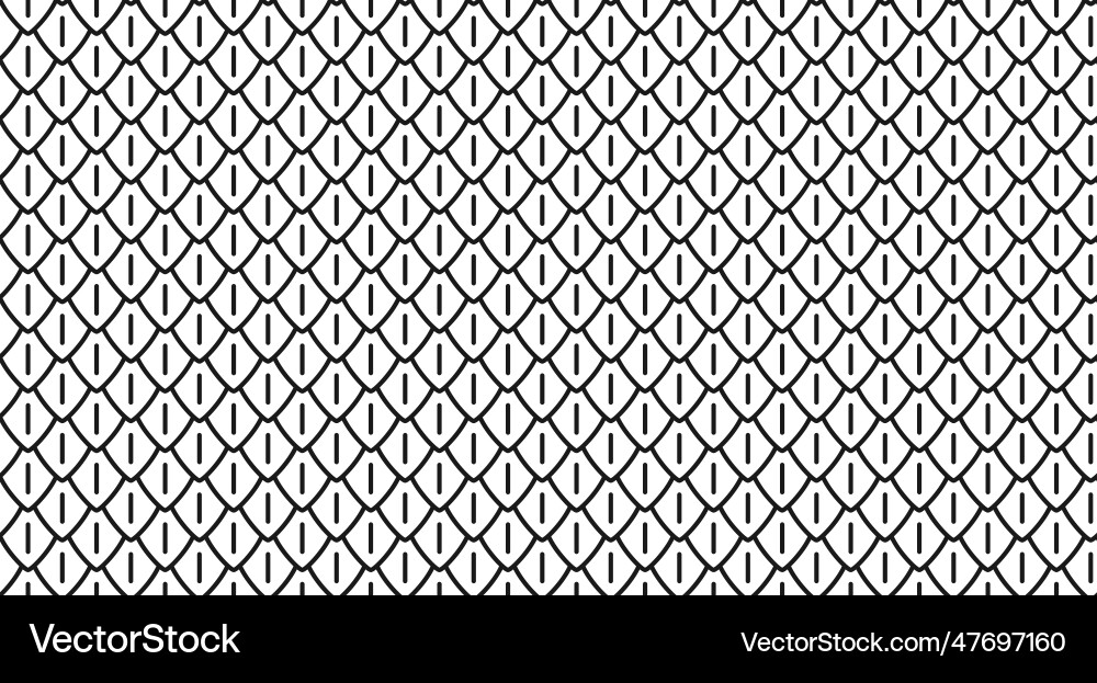 Dragon scale seamless pattern snake and reptile vector image