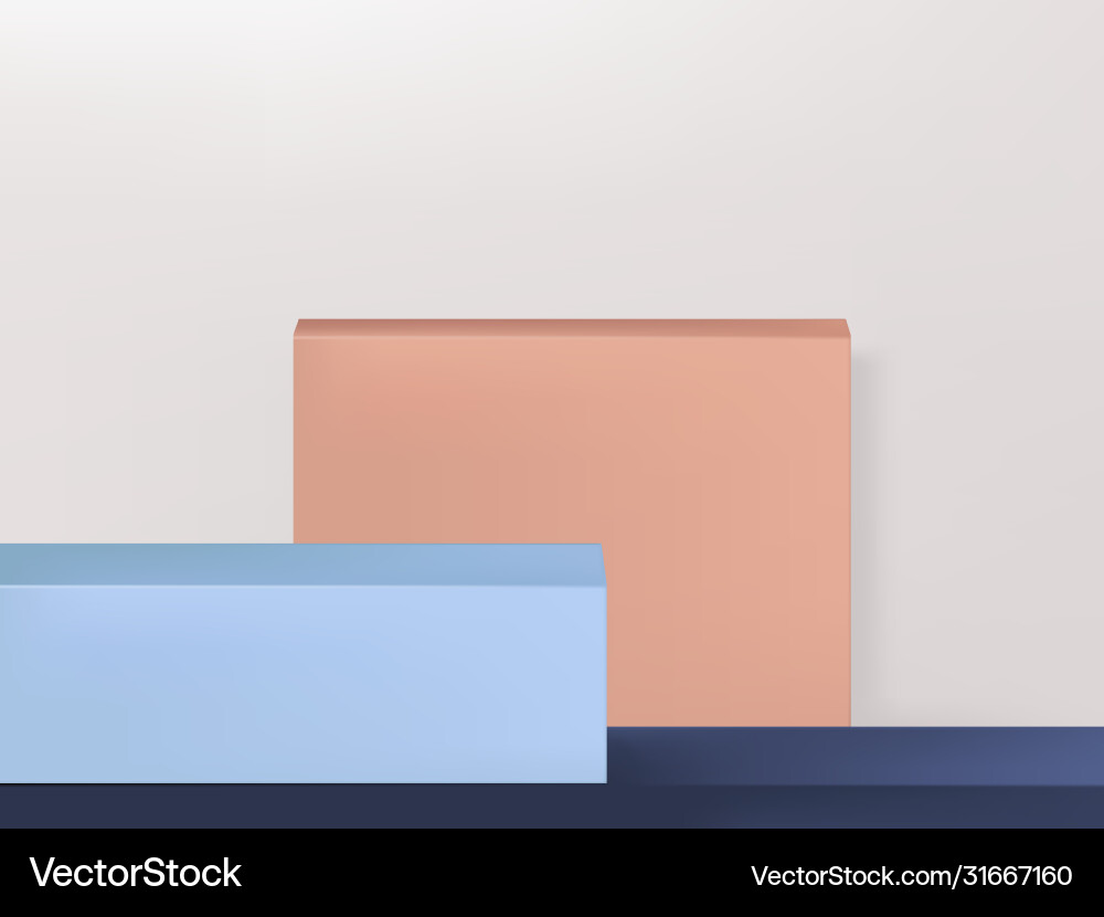 Minimal geometry product display Vector Image