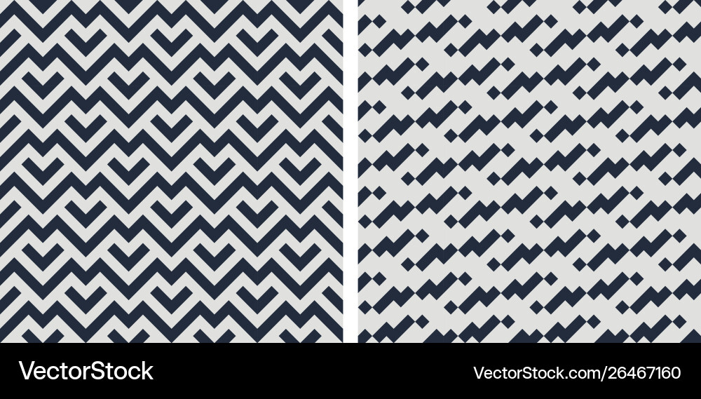 Set seamless patterns abstract geometric Set seamless patterns abstract geometric vector image