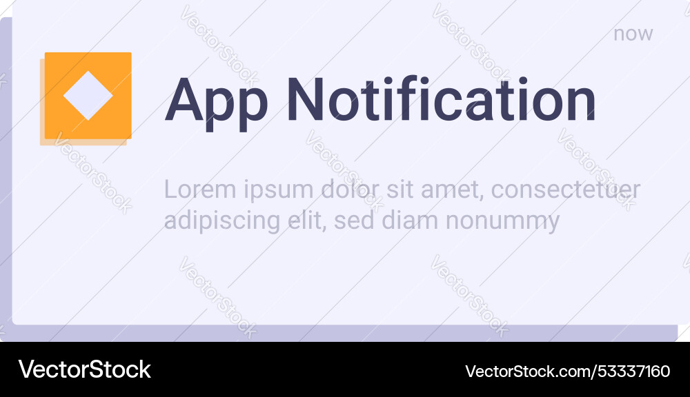 Smartphone app showing new notification alerting Vector Image