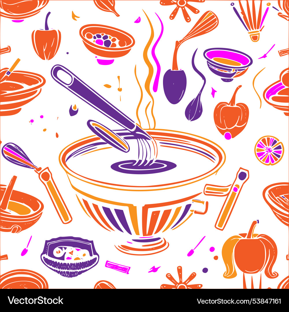 Cauldron abstract pattern seamless Cauldron abstract pattern seamless Vector Image