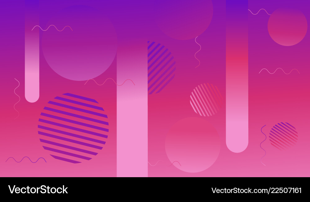 Colorful dynamic shapes composition on gradient Colorful dynamic shapes composition on gradient vector image
