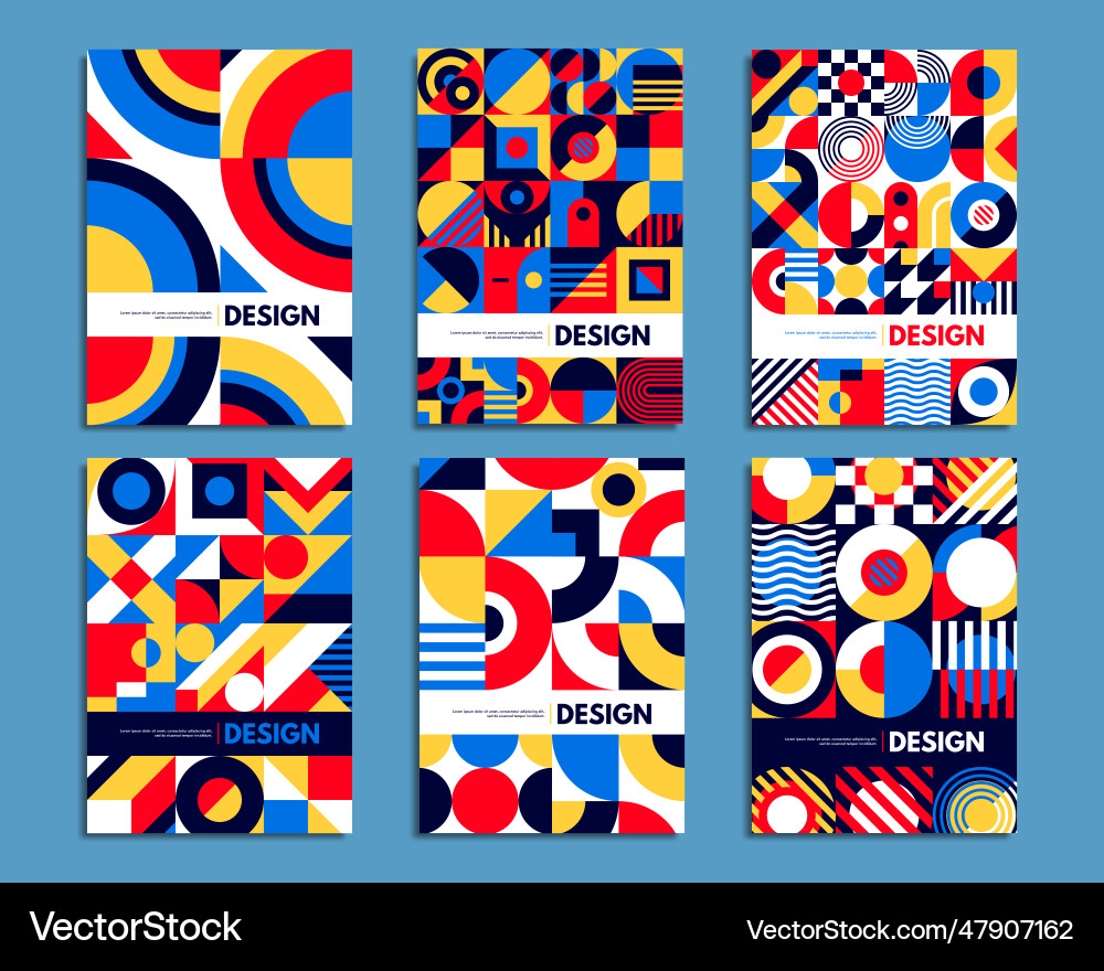 Geometric Abstract Patterns Vector Image