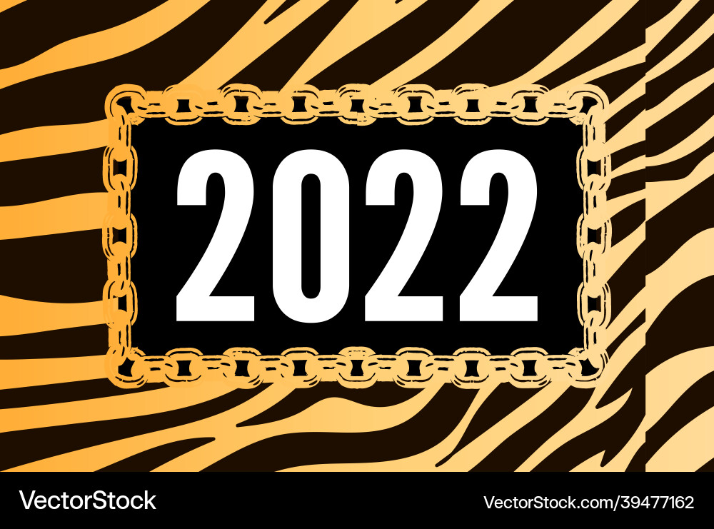 Happy chinese new year 2022 striped fluffy black Happy chinese new year 2022 striped fluffy black vector image