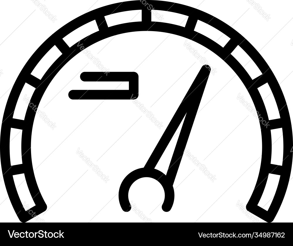 Internet speed check icon outline style Internet speed check icon outline style vector image