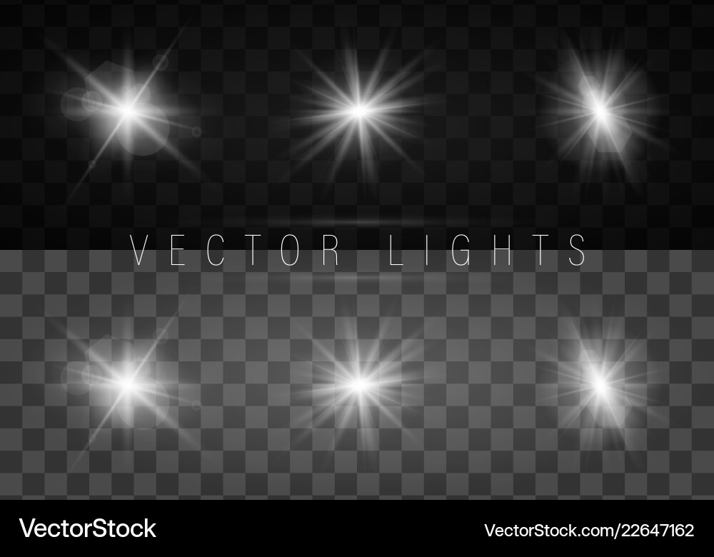 Light spark and stars Light spark and stars vector image