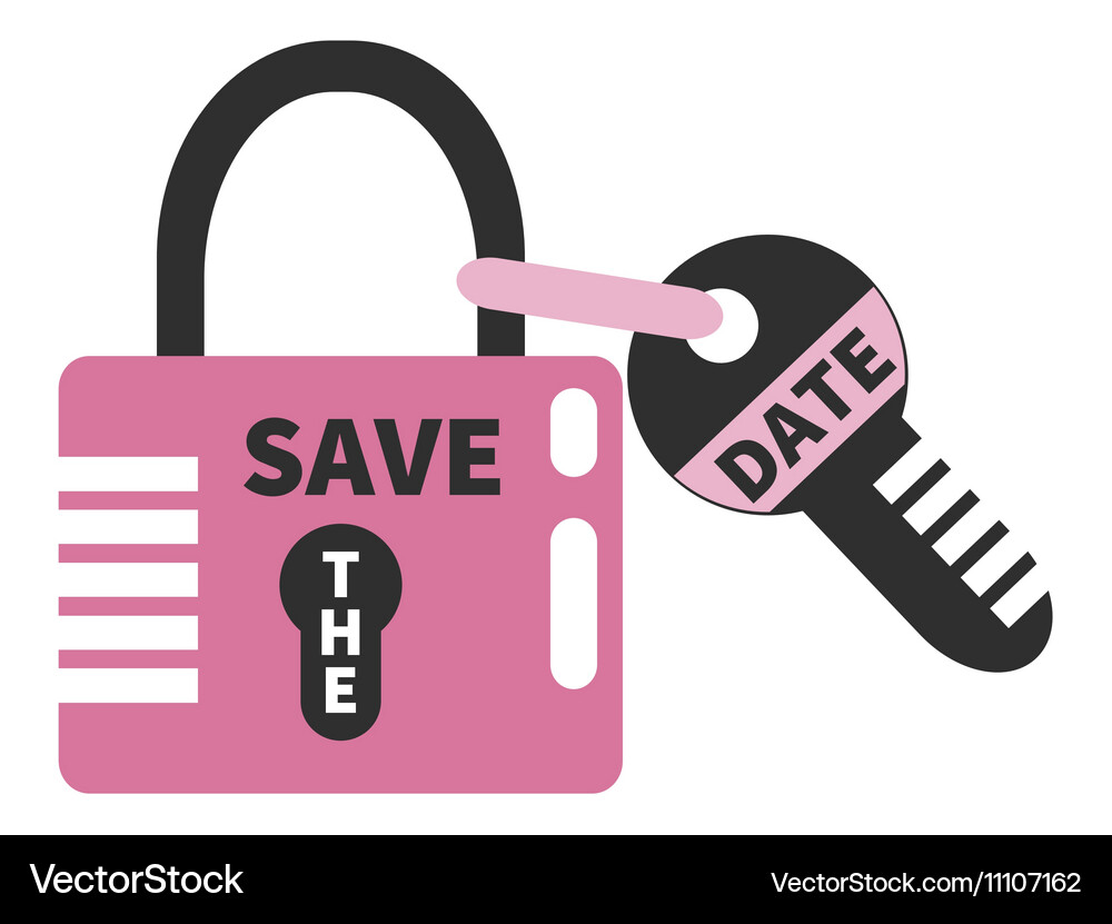 Save the date Vector Image