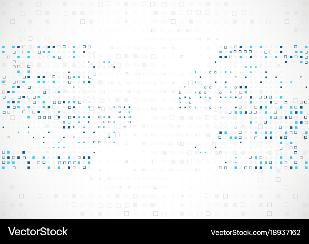 Structure square pattern technology backdrop vector image