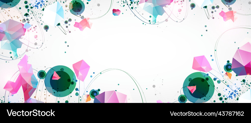 Template for science and technology presentation Template for science and technology presentation vector image