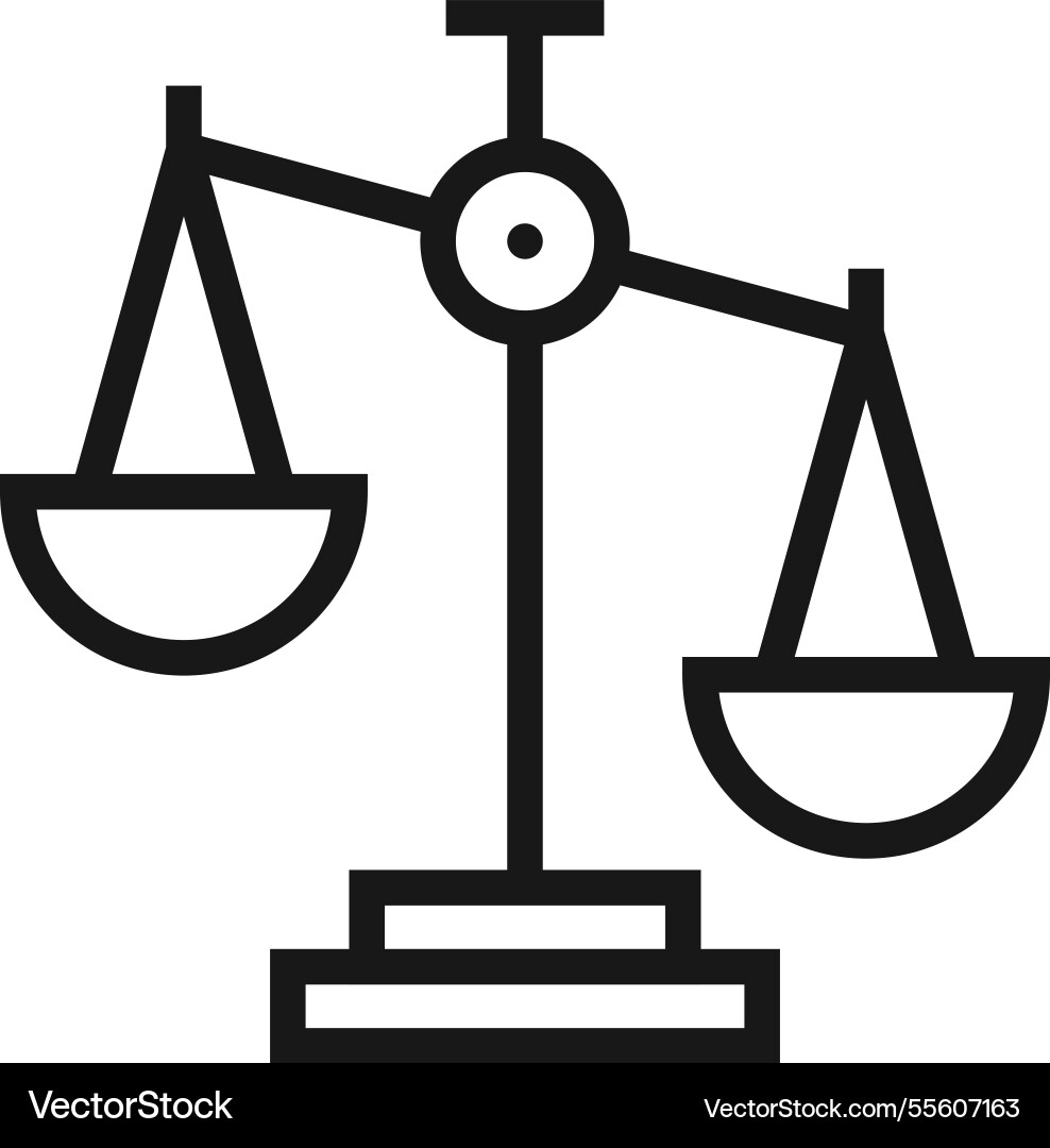 Decision flat line web icon concept Decision flat line web icon concept vector image