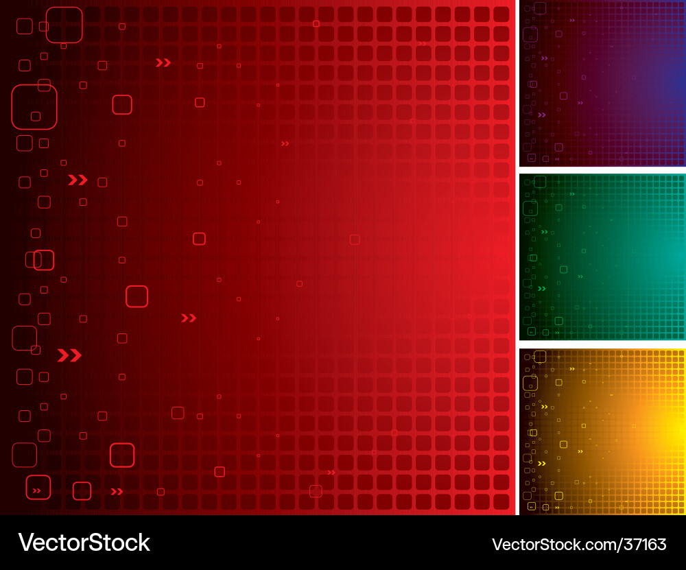 Dynamic Square Grid Background Vector Image