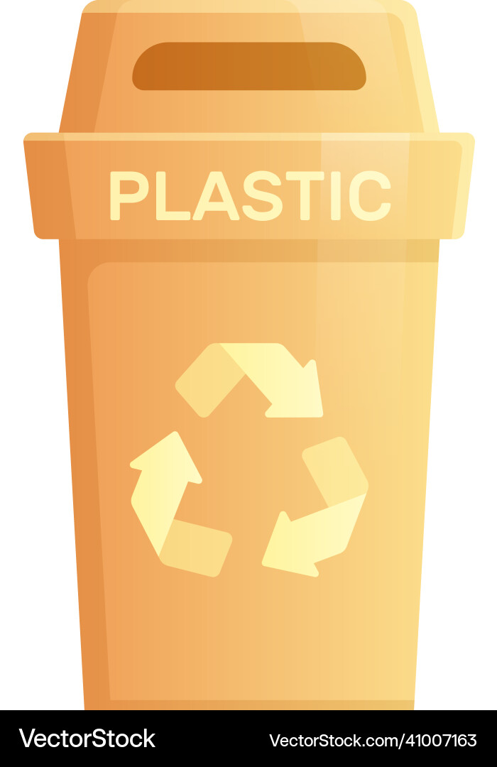 Flat garbage container Flat garbage container vector image