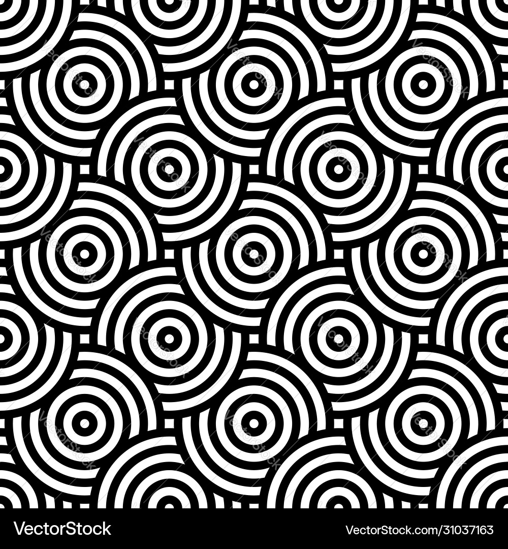 Interlocking Circle Pattern vector image