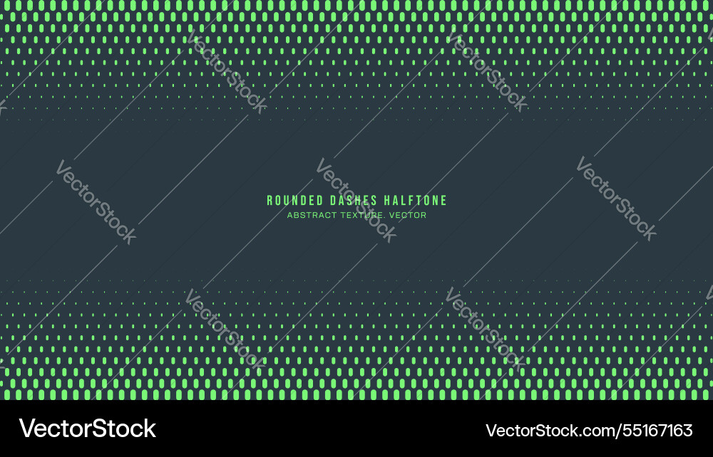 Rounded dashes halftone pattern border vibrant Rounded dashes halftone pattern border vibrant Vector Image