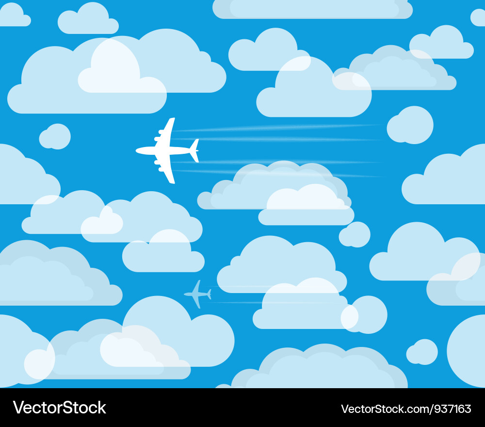 Sky Clouds Background Vector Image