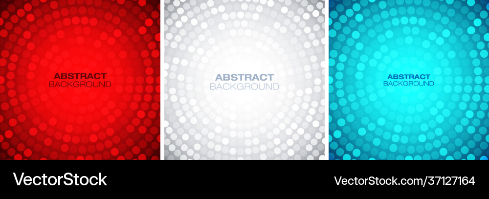 Abstract colorful circular frame set Abstract colorful circular frame set vector image