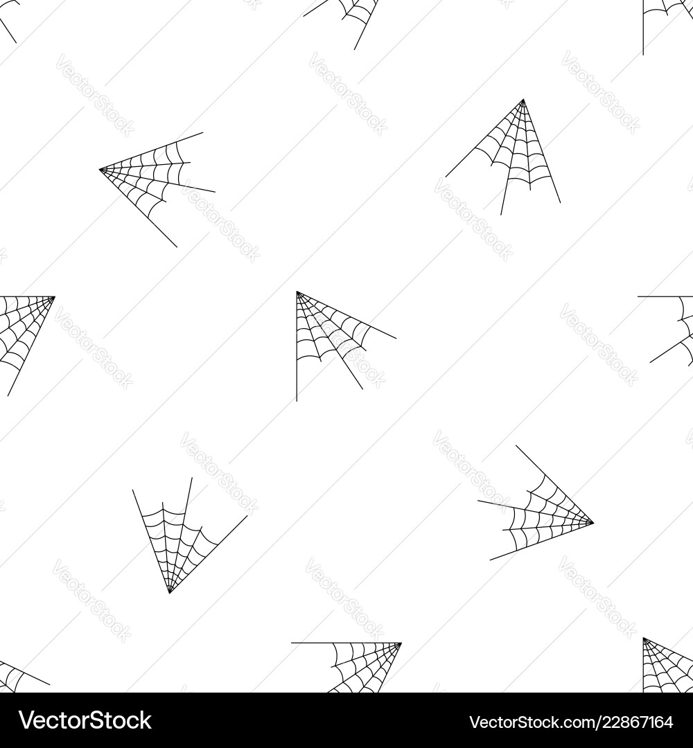 Angle spiderweb pattern seamless vector image