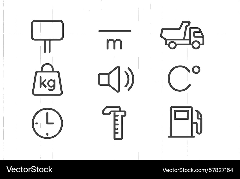Collection of web icons representing various vector image