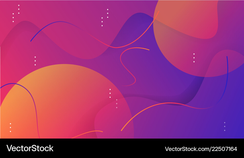 Colorful dynamic shapes composition on gradient Colorful dynamic shapes composition on gradient vector image
