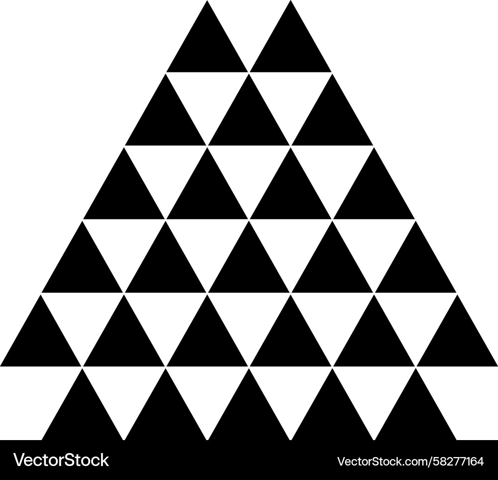 Geometric Triangle Pattern Vector Image