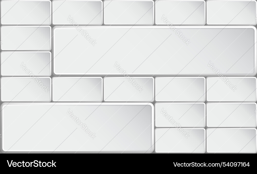 Rectangular grey colored tile buttons Vector Image