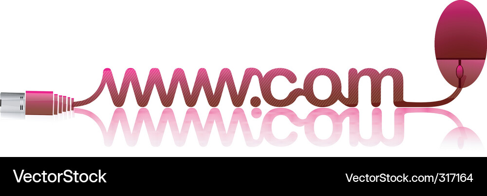 Website Letters Chord Vector Image
