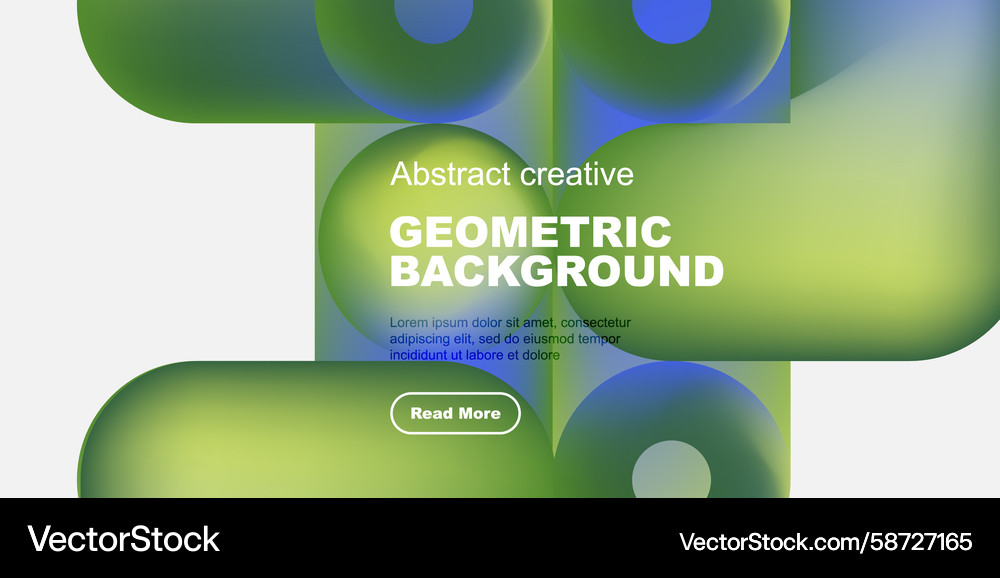 Abstract geometric design overlapping shapes Vector Image
