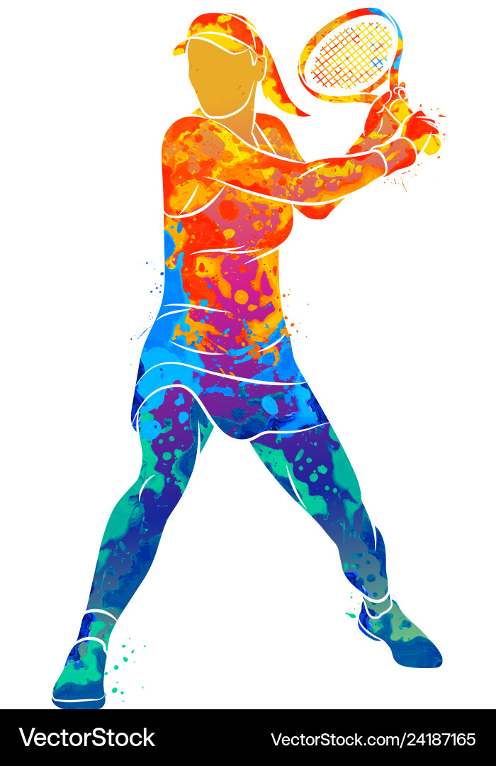 Abstract Tennis Splash vector image