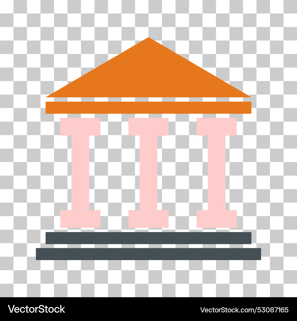 Building university architecture icon museum Building university architecture icon museum vector image