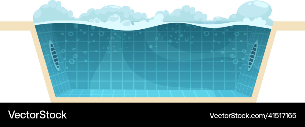 Cartoon swimming pool Royalty Free Vector Image