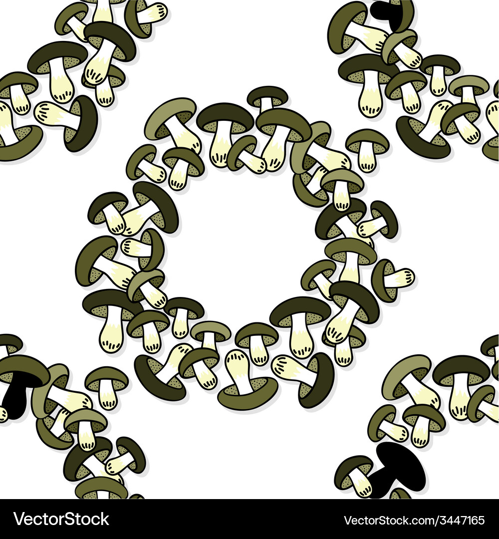 Mushroom pattern design Vector Image