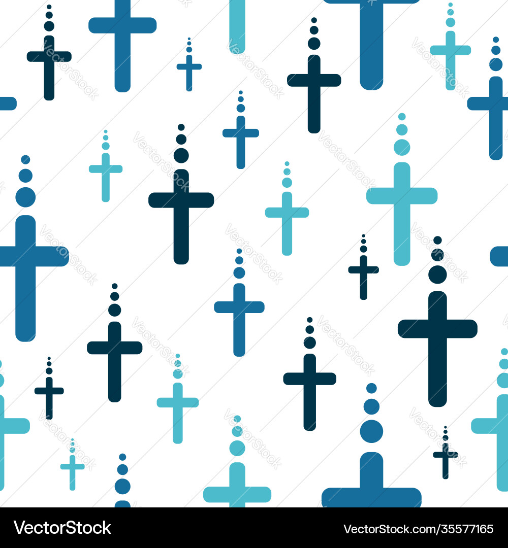 Seamless Cross Pattern vector image