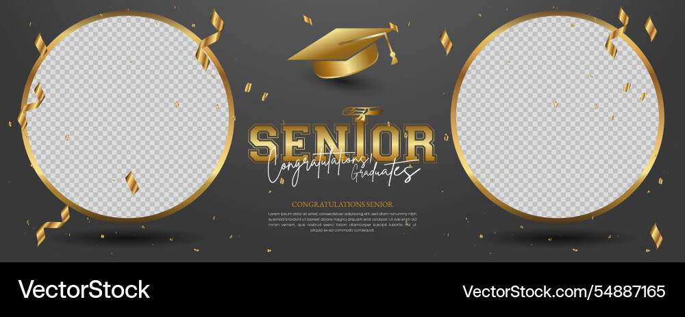 Senior Graduation Celebration Card Royalty-Free Vector | VectorStock Senior Graduation Celebration Card Royalty-Free Vector | VectorStock