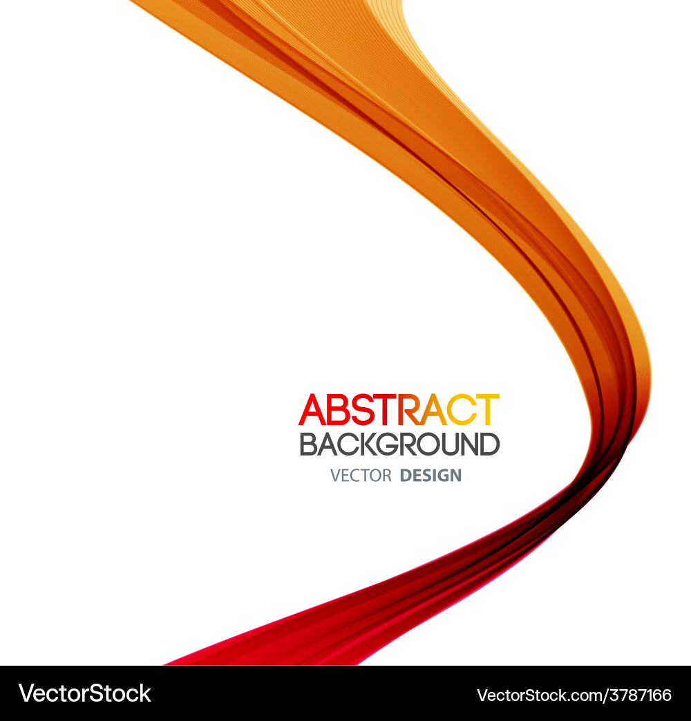 Abstract curved lines background template vector image