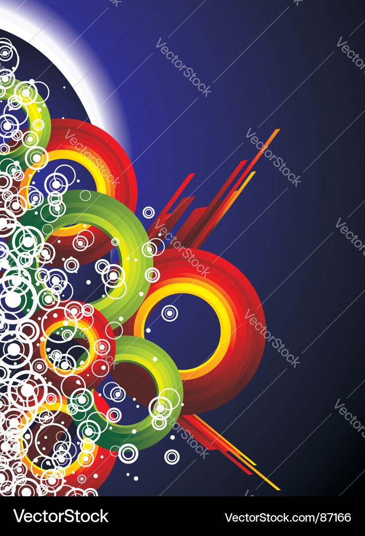 Circular Bright Swirls vector image
