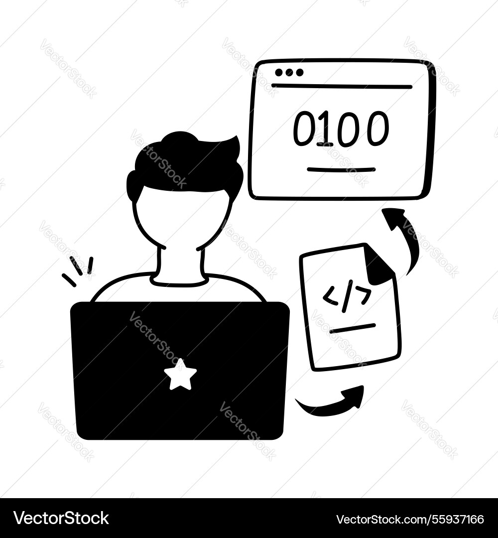 Developer vector image