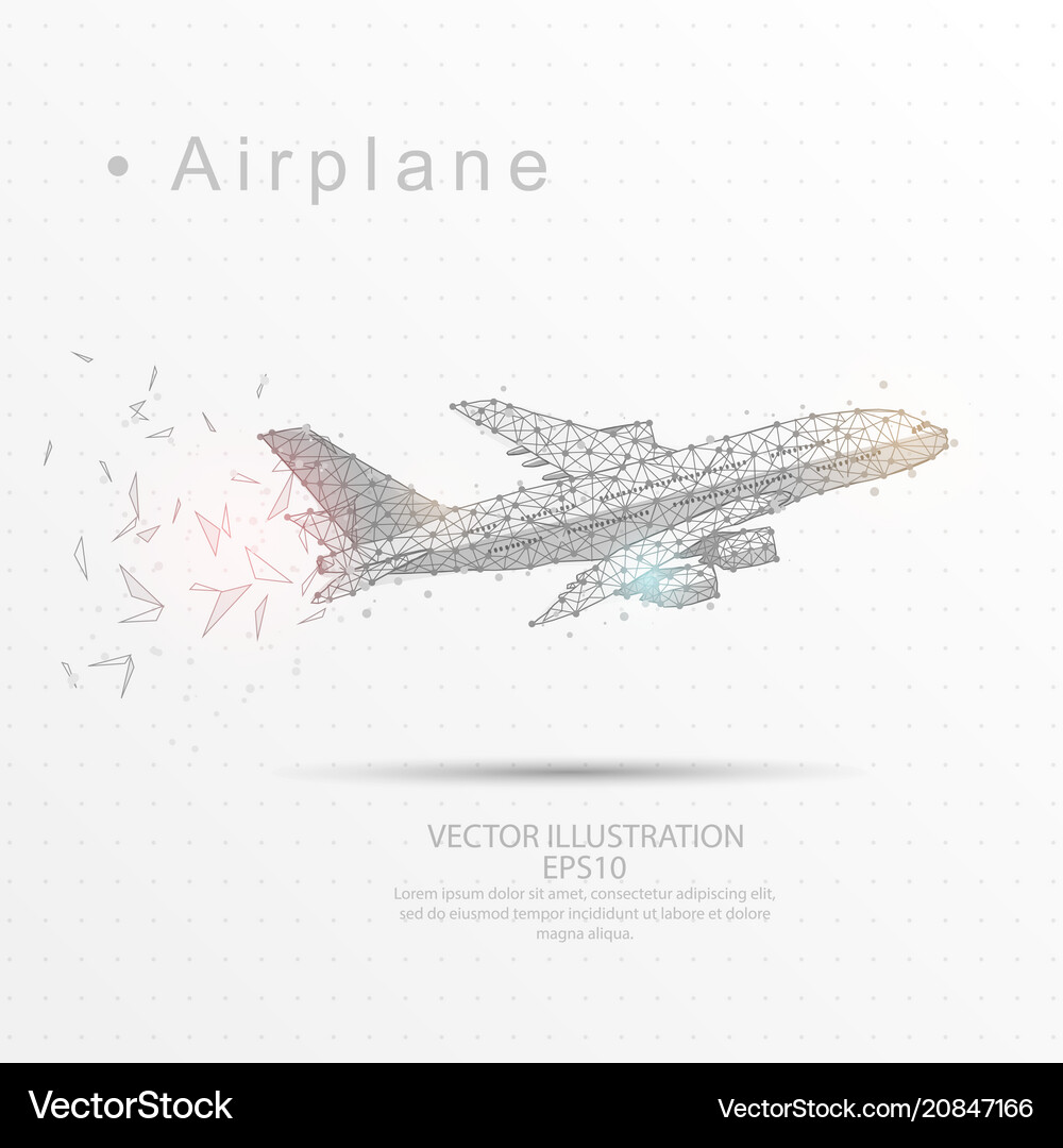 Airplane wireframe Vector Images & Graphics for Commercial Use ...