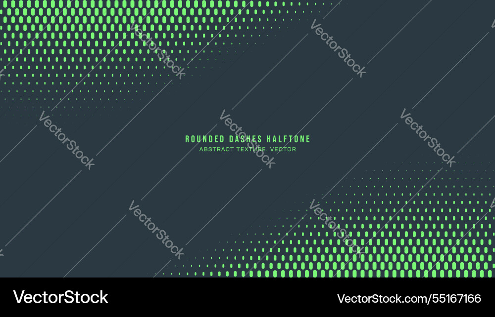 Rounded dashes half tone pattern twisted frame Rounded dashes half tone pattern twisted frame vector image