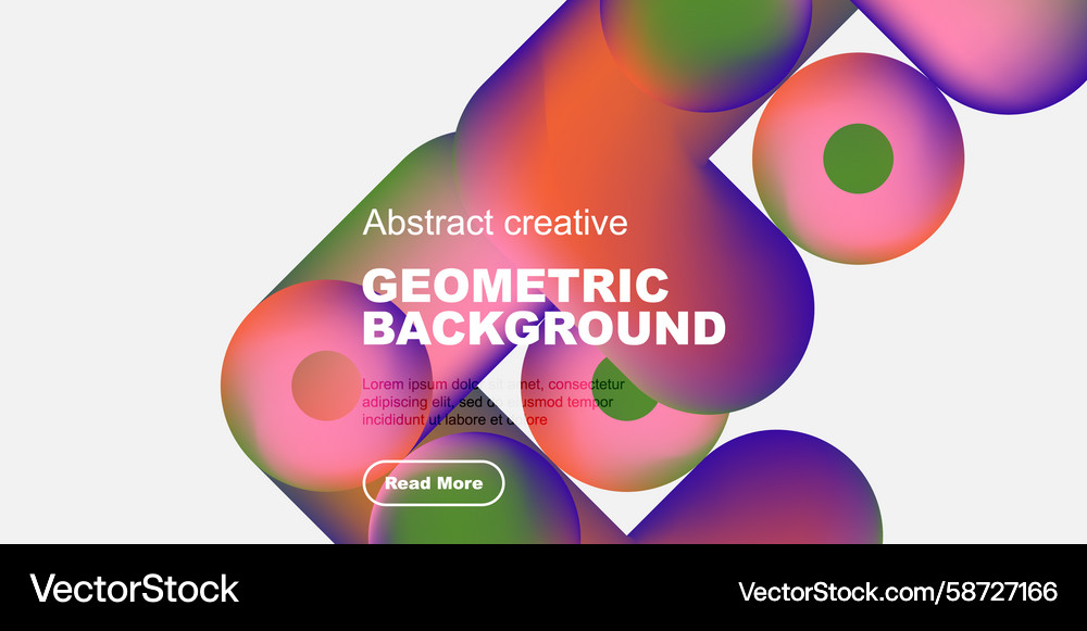Vibrant geometric shapes overlap creating Vibrant geometric shapes overlap creating Vector Image