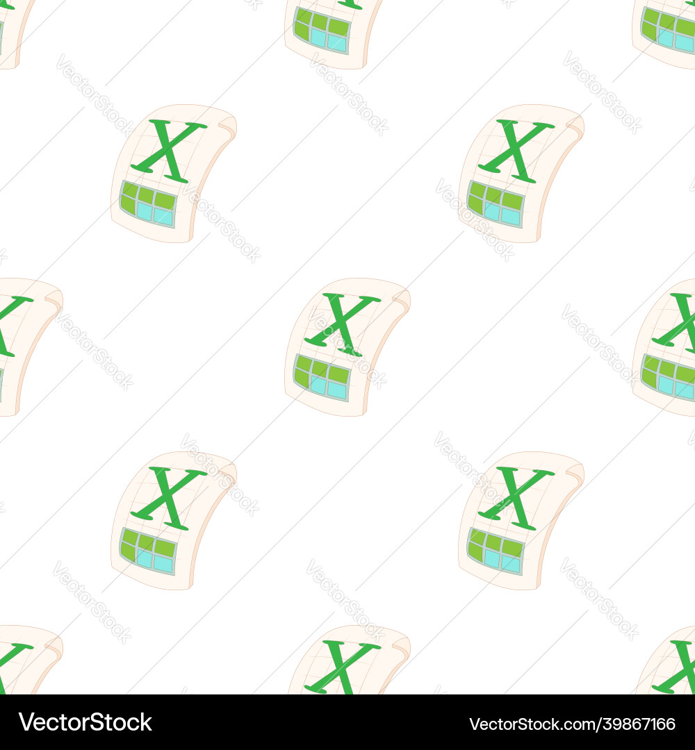 Xls pattern seamless vector image