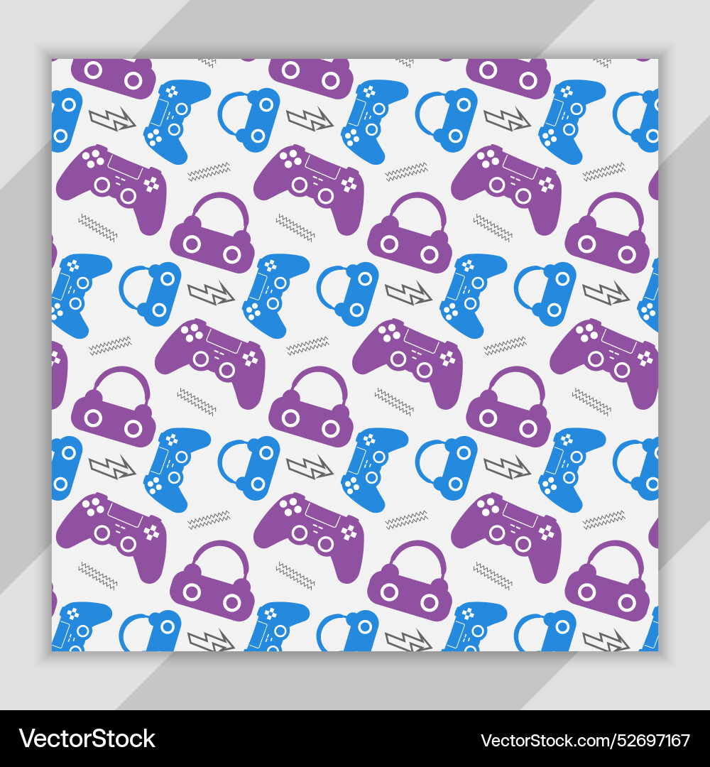 Gaming pattern design for modern digital projects Vector Image