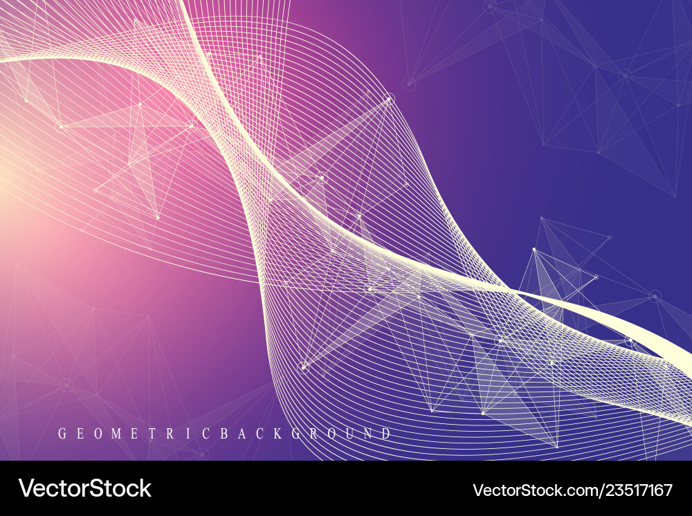 Genomic Data Network vector image