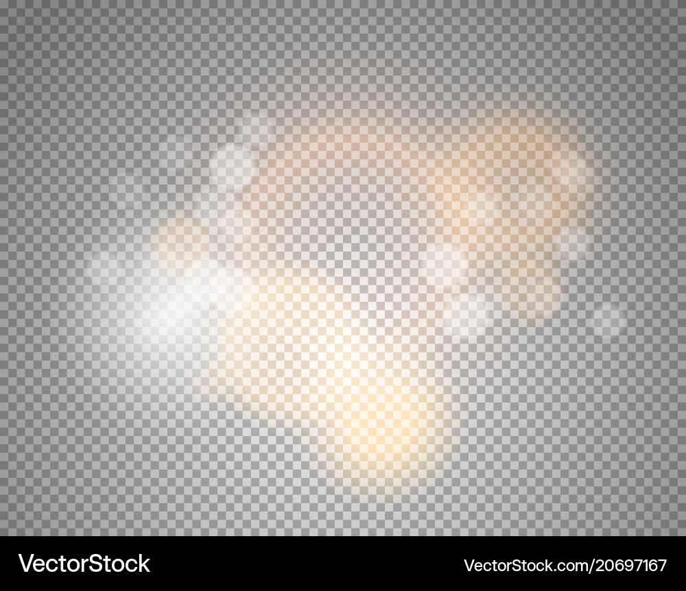 Glow effect isolated on transparent background Vector Image