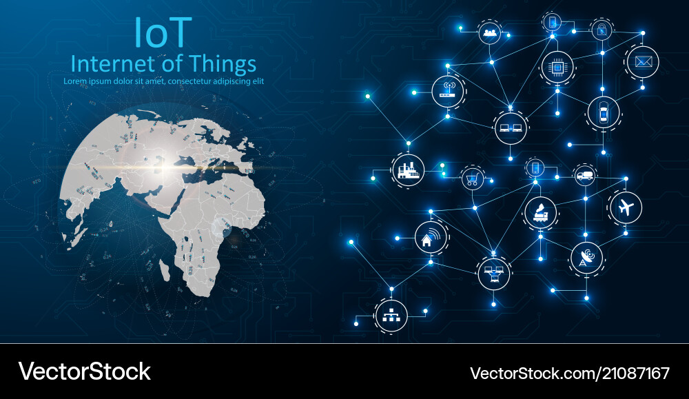 IoT Network Concepts vector image