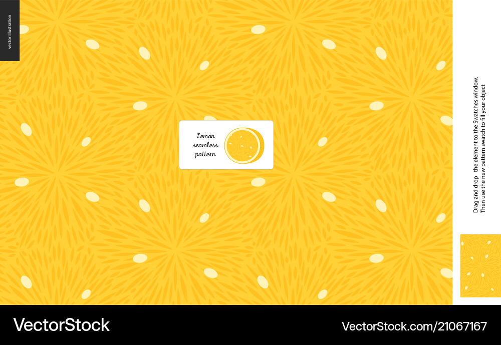 Lemon Pulp Pattern vector image