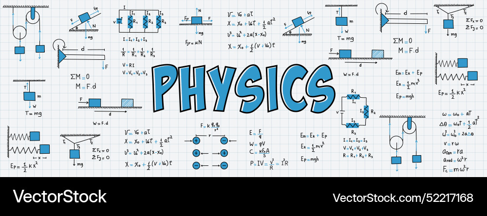 Notes on exercises formulas and equations Notes on exercises formulas and equations Vector Image