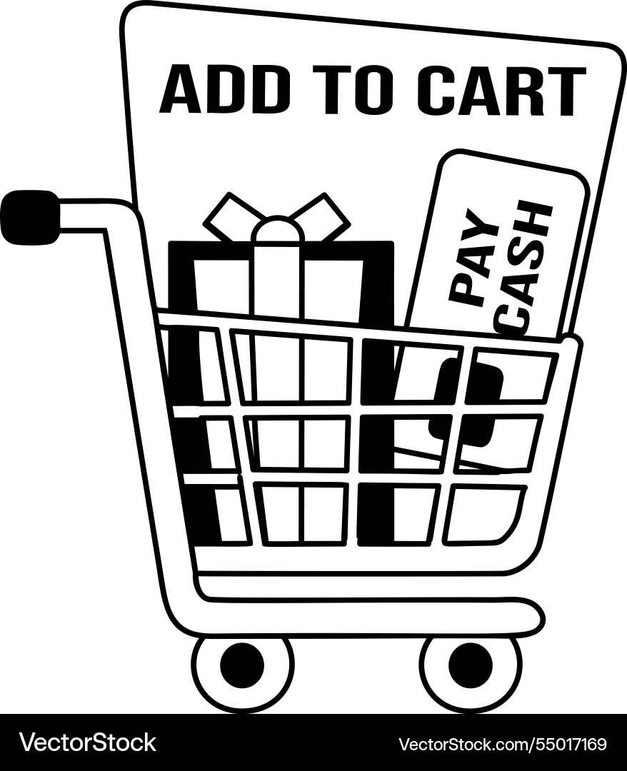 Add to cart vector image